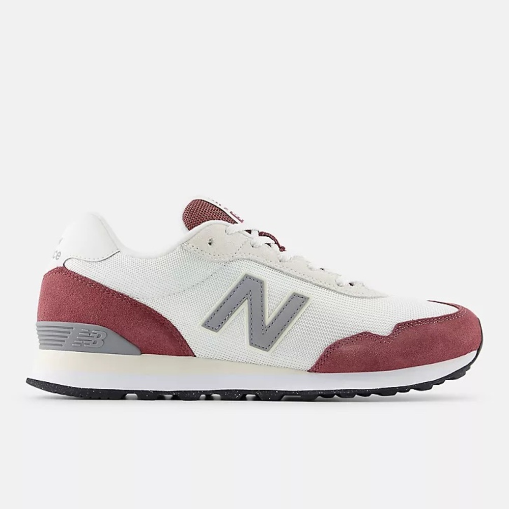 New Balance 515 Classics White With Washed Burgundy Mens Size 10